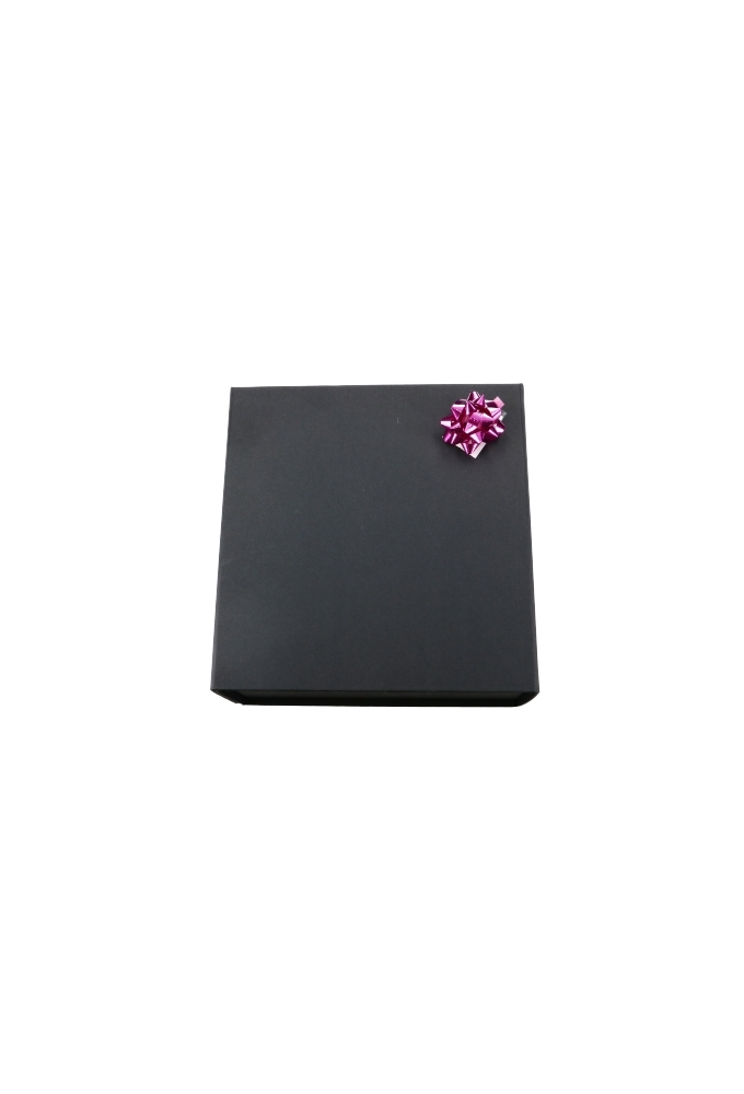Mini Bows Strik Rond 35mm Metallic Fuchsia met plakker 100stuks