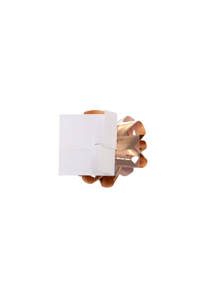 Mini Bows Strik Rond 35mm Metallic Koper Met Plakker 100stuks