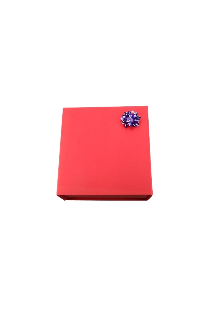 Mini Bows Strik Rond 35mm Metallic Paars Met Plakker 100stuks