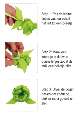 Trek Strikken Bordeaux Doorsnee 95mm met een lint van 19mm 30stuks