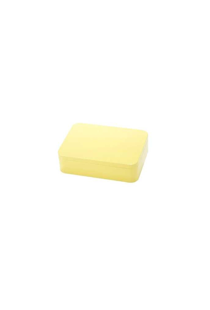 Blikken Uni Geel Rechthoekig 14.2x10.1x3.1cm 12stuks