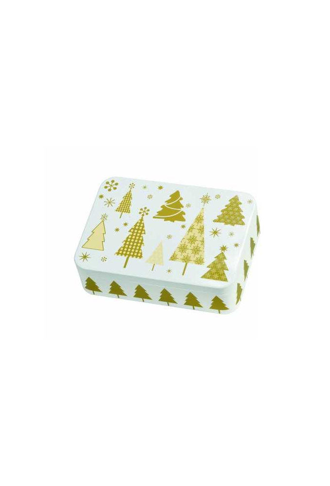 Blikken Tree Rechthoekig 14.2x10.1x3.1cm 12stuks
