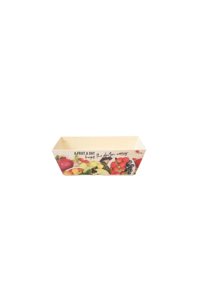 Houten Korf Bedrukt Fruit Versie 3 29x19x9cm 25stuks