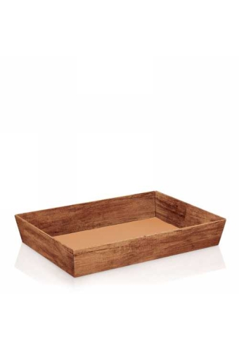 Geschenkdoos Korf Wood Dark 31.5x22x5.5cm 25stuks