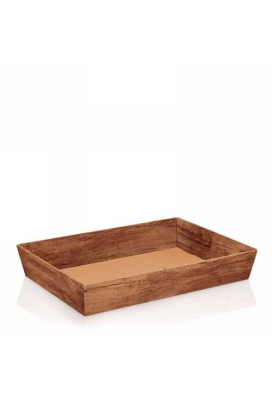 Geschenkdoos Korf Wood Dark 31.5x22x5.5cm 25stuks