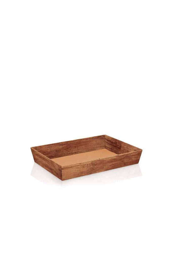Geschenkdoos Korf Wood Dark 31.5x22x5.5cm 25stuks
