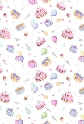 Kadopapier Coated Cake Party 50cm x 200meter