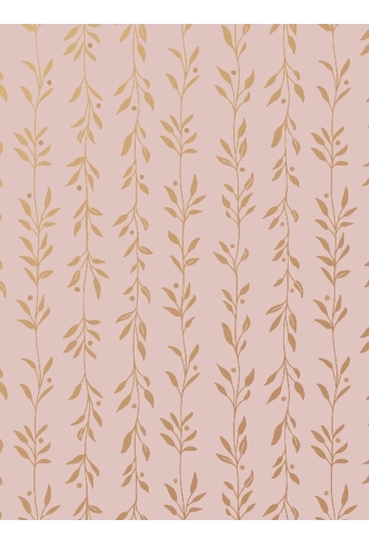 Kadopapier Metallic Whispering Leaves Poudre & Gold 50cm x 200meter