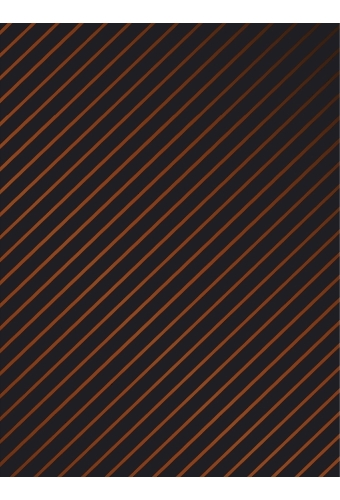 Kadopapier Metallic  Classic Stripe Black & Copper 50cm x 200meter