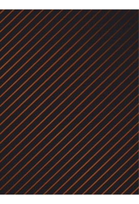 Kadopapier Metallic  Classic Stripe Black & Copper 50cm x 200meter