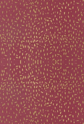 Kerst Kraftpapier Bruin recycled terrazzo bugundy goud 70cm x 200meter