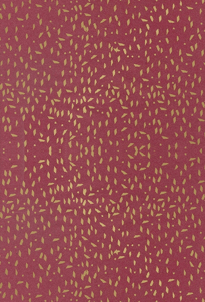 Kerst Kraftpapier Bruin recycled terrazzo bugundy goud 70cm x 200meter