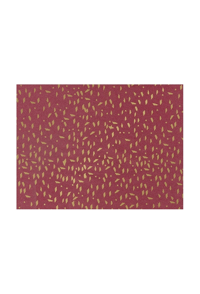 Kerst Kraftpapier Bruin recycled terrazzo bugundy goud 70cm x 200meter