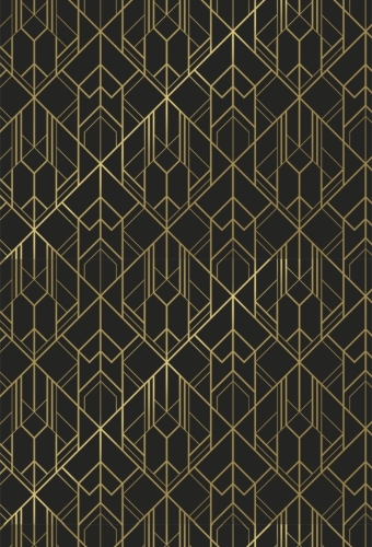 Kadopapier Style Moderne Black & Gold 70cm x 200meter