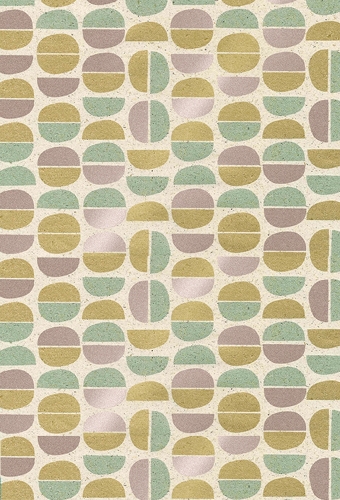 Cadeaupapier Gras ova poudre & goud & mint 70cm x 200meter