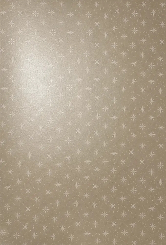 Kerstpapier Bruin Kraft Stars Gold 30cmx250meter