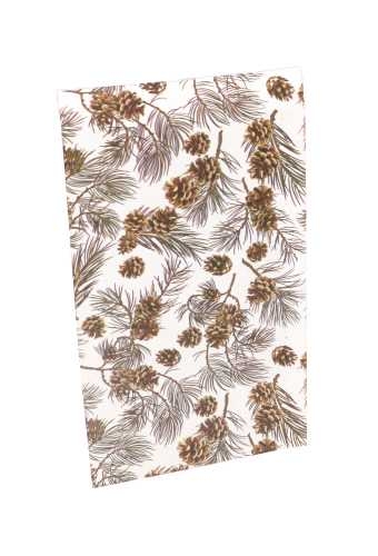 Kerstzakjes Folie Mita Dennenappeltjes & Plakstrip 10x13.5+3cm 100stuk
