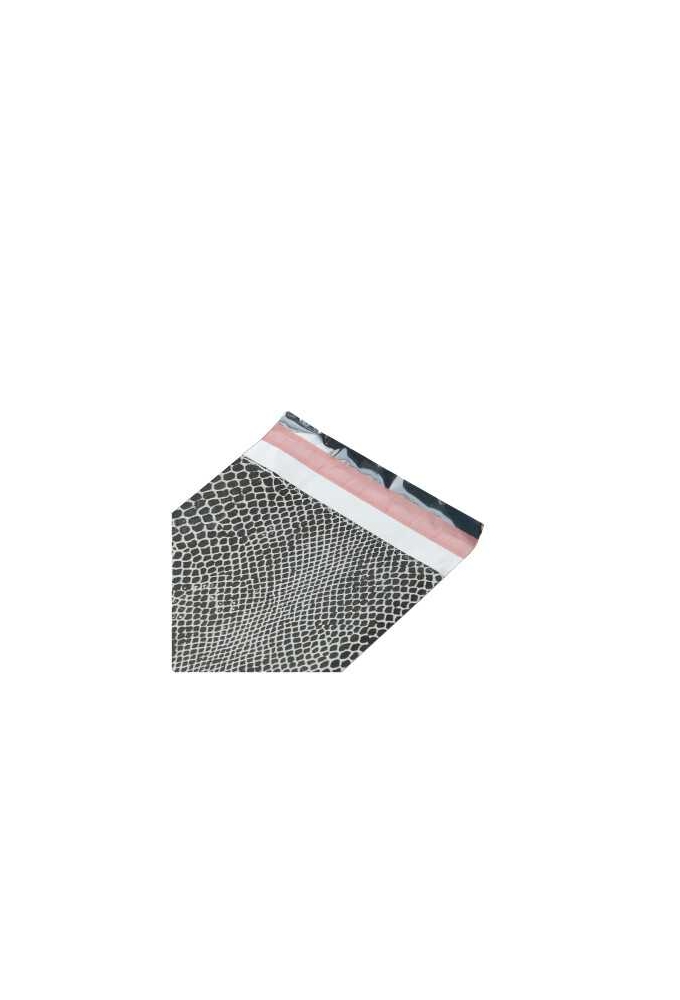 Kadozakjes Folie Mita Slang Zwart & Plakstrip 12x18.5+3cm 100stuks
