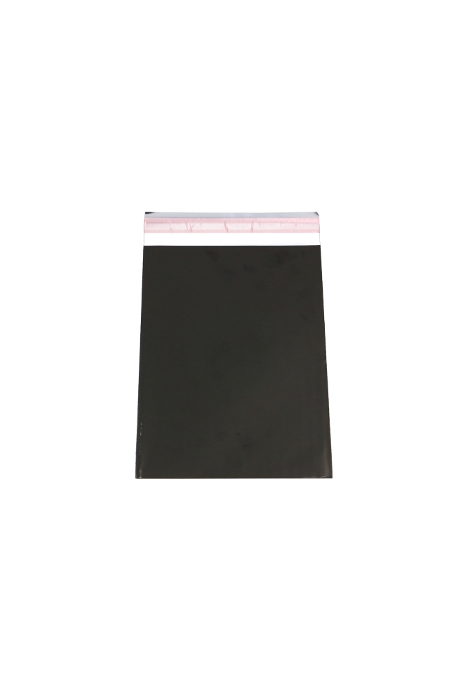 Kadozakjes Folie Mita Mat Zwart & Plakstrip 15x23.5+3cm 100stuks