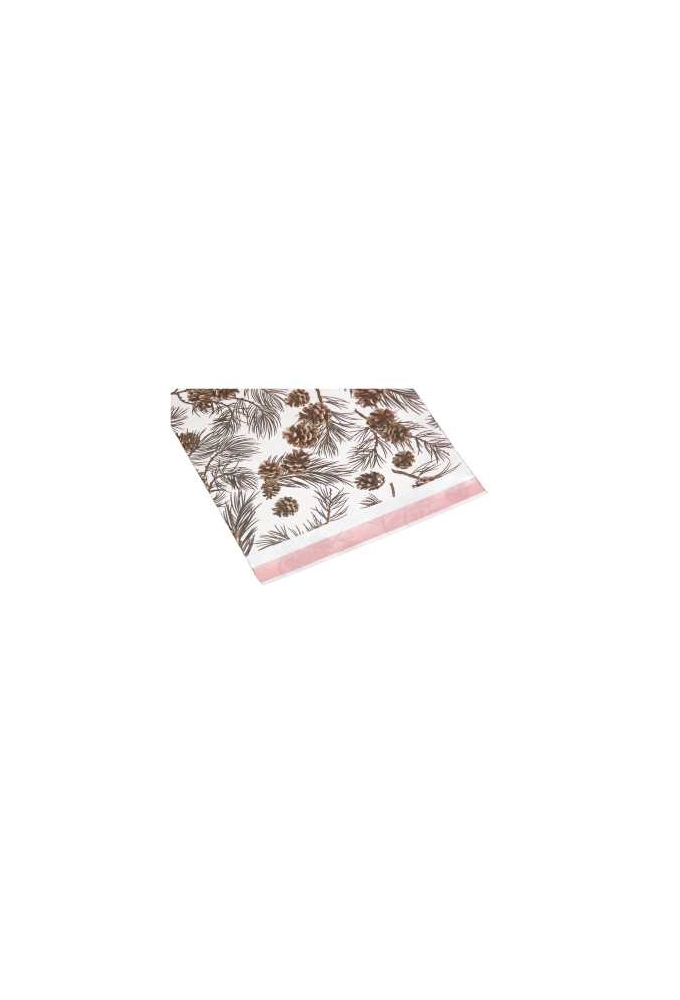Kerstzakjes Folie Mita Dennenappeltjes & Plakstrip 15x23.5+3cm 100st