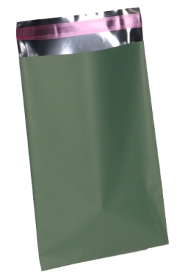 Kadozakjes Folie Mita Mat Salie Groen & Plakstrip 15x23.5+3cm 100stuks