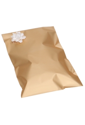 Kadozakjes Folie Mita Champagne Goud & Plakstrip 15x23.5+3cm 100stuks