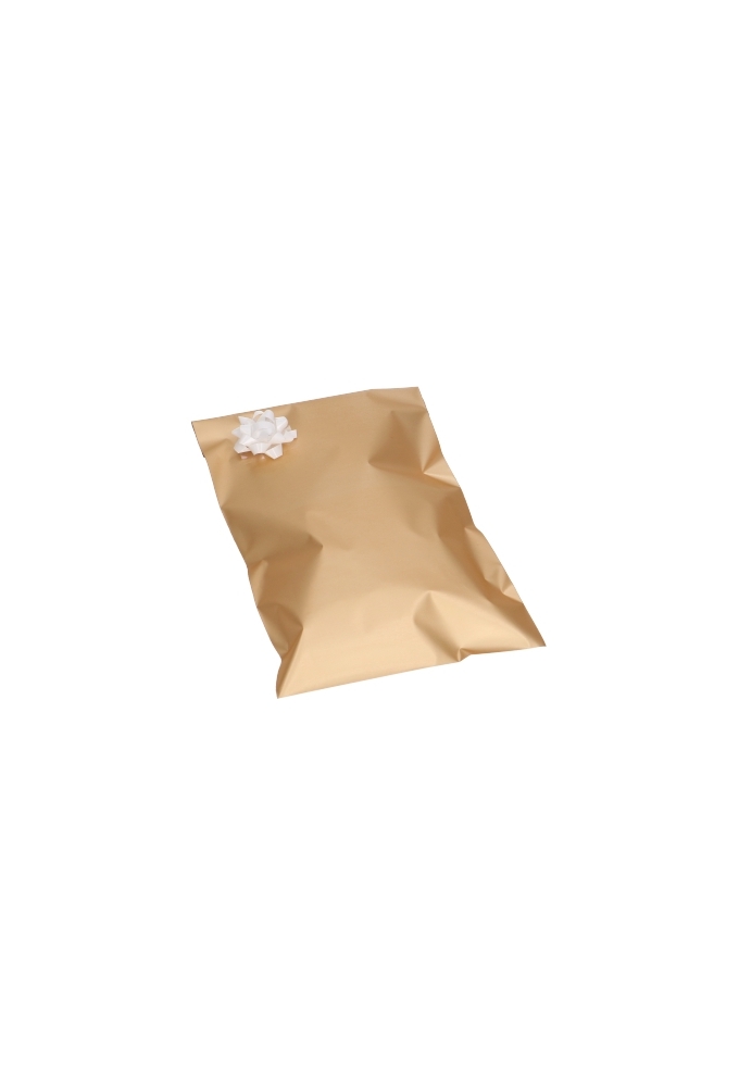 Kadozakjes Folie Mita Champagne Goud & Plakstrip 15x23.5+3cm 100stuks