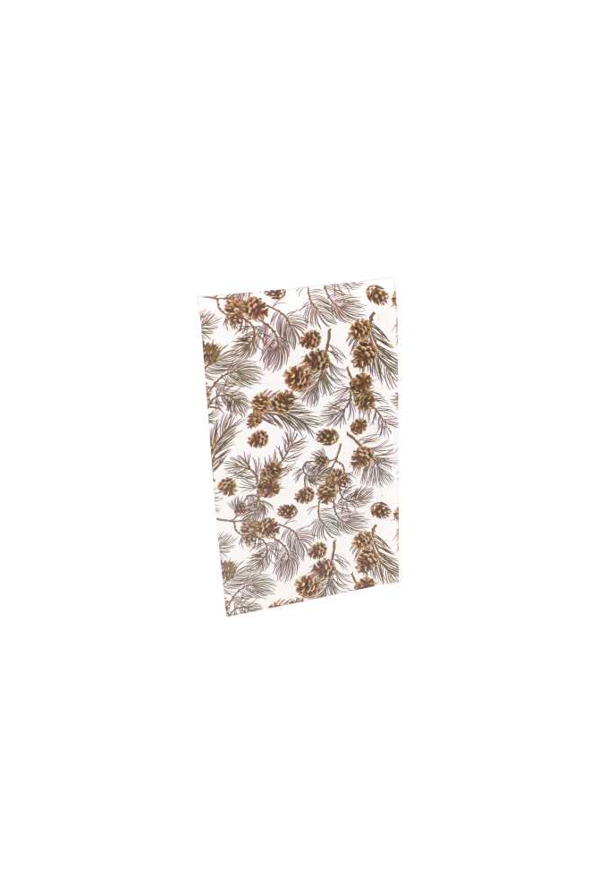 Kerstzakjes Folie Mita Dennenappeltjes & Plakstrip 25x33.5+3cm 100stuk
