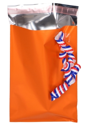 Kadozakjes Folie Mita Mat Oranje & Plakstrip 25x33.5+3cm 100stuks