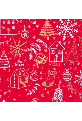 Kerstpapier Dessin 026 50cm x 200 meter