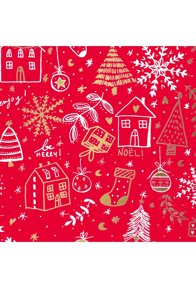 Kerstpapier Dessin 026 50cm x 200 meter