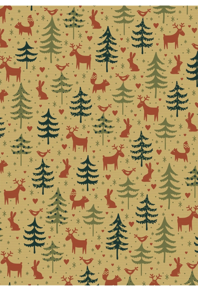 Kerstpapier Dessin 056 50cm x 100 meter