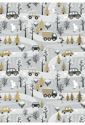 Kerstpapier Dessin 046 60cm x 150 meter