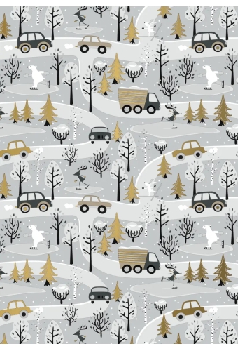 Kerstpapier Dessin 062 70cm x 150 meter