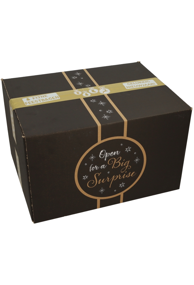 Bedrukt Tape Fijne Feestdagen Goud Tape 50mm x 66meter 1 stuk