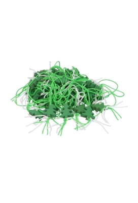 Gelukspoppetjes Kerstboompje Groen Aan Koordje 2cm 100stuks