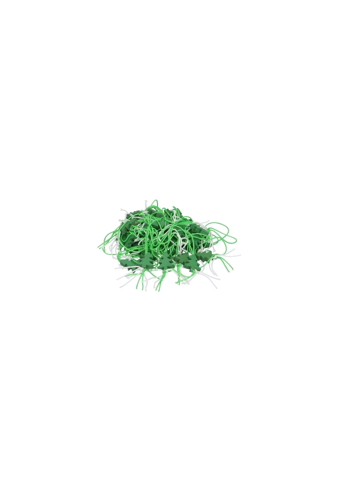 Gelukspoppetjes Kerstboompje Groen Aan Koordje 2cm 100stuks