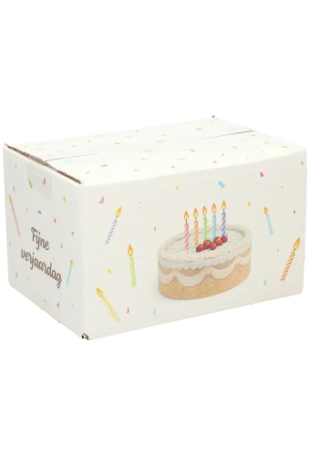 Geschenkdozen Gefeliciteerd 21.5x15x12cm 30stuks