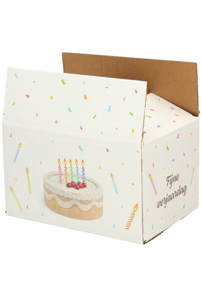 Geschenkdozen Gefeliciteerd 21.5x15x12cm 30stuks