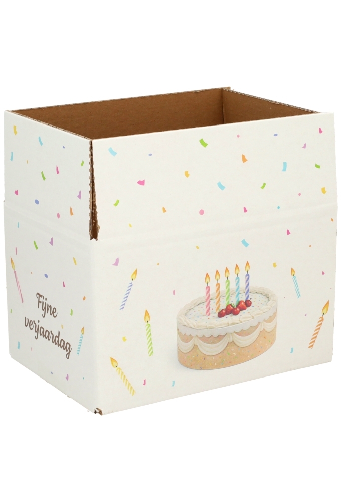 Geschenkdozen Gefeliciteerd 21.5x15x12cm 30stuks