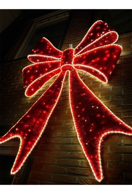 Decoratie Strik Lucia Led Verlichting Kleur Rood 24v 130x180cm