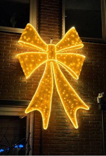 Decoratie Strik Lucia Led Verlichting Kleur Goud 24v 130x180cm