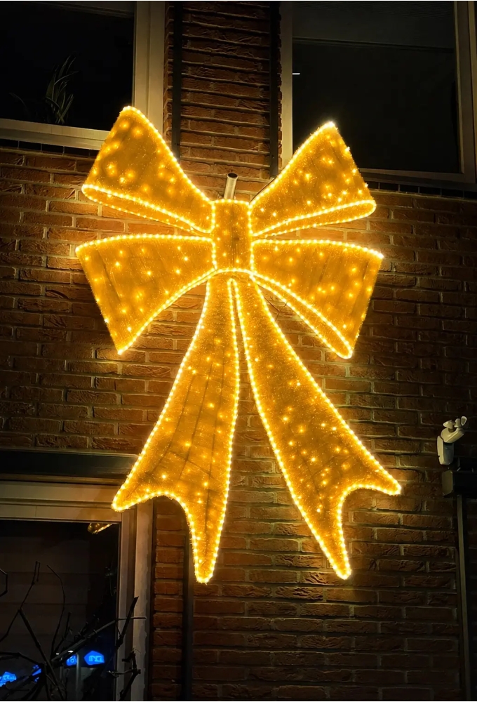 Decoratie Strik Lucia Led Verlichting Kleur Goud 24v 130x180cm