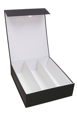 Luxe Magneetdozen Wijnfles Rioja Zwart Mat 3 fles 33.5X28X9.5cm 1stuks