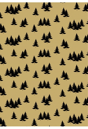 Kerstpapier Kraft Dessin 078 50cm x 150 meter