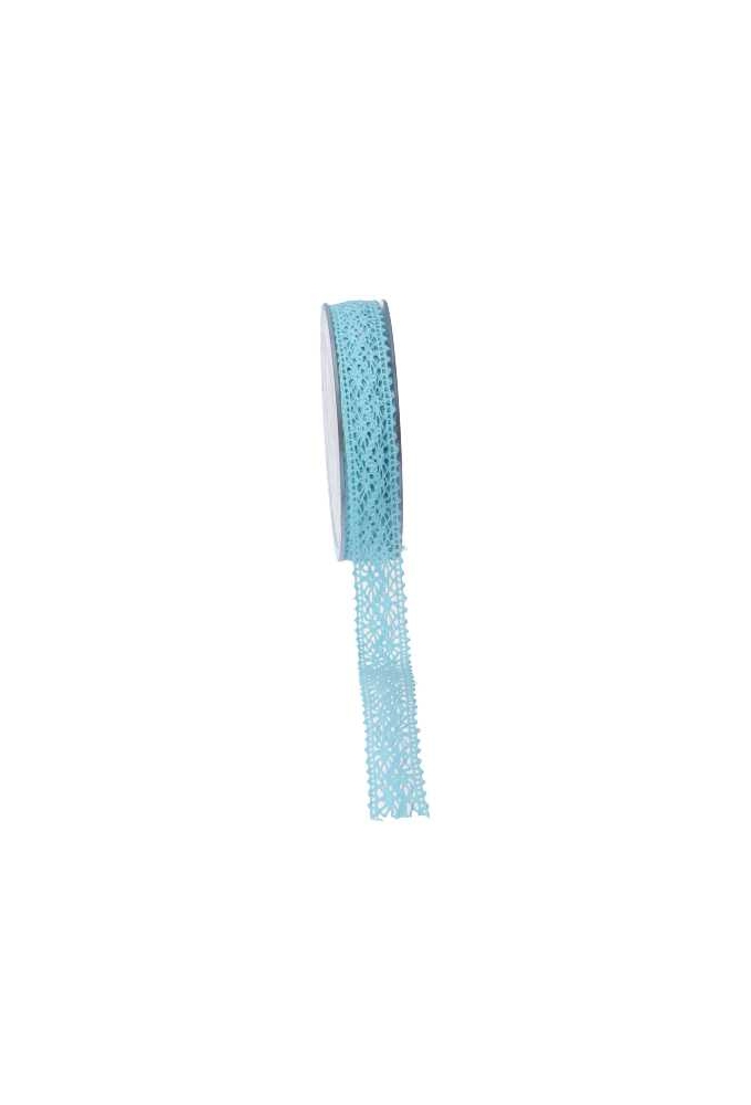 Luxe Kadolint Trendy Gehaakt Kant Blauw 22mm x 10meter