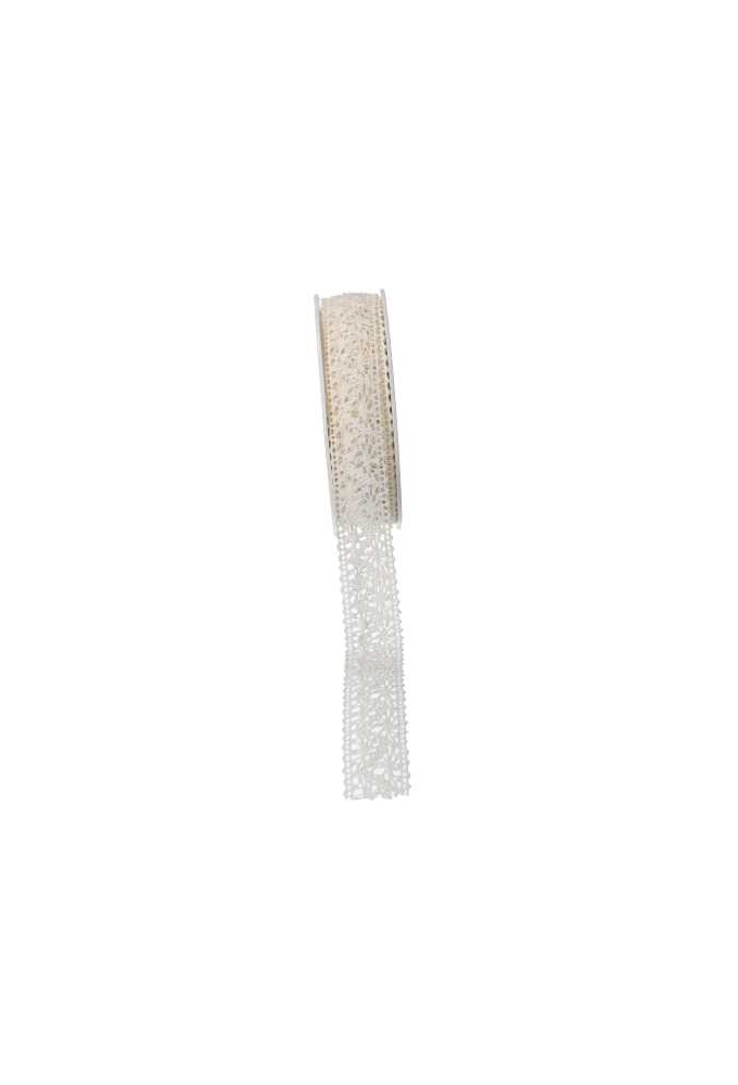 Luxe Kadolint Trendy Gehaakt Kant Creme 22mm x 10 meter