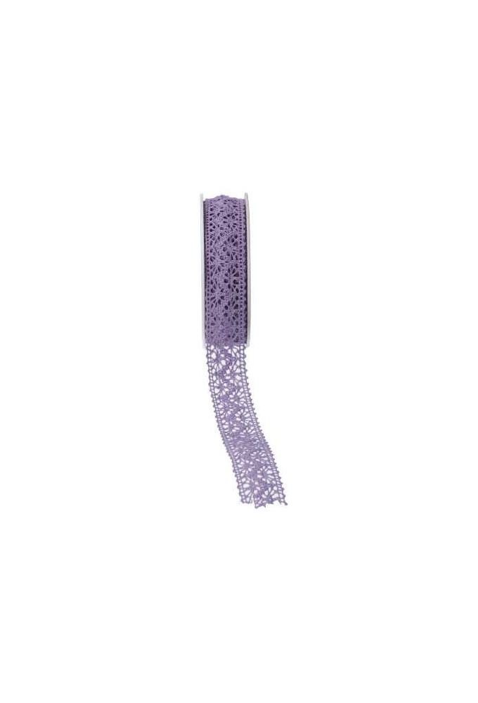 Luxe Kadolint Trendy Gehaakt Kant Lavendel 22mm x 10 meter OP IS OP