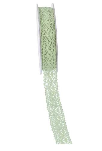 Luxe Kadolint Trendy Gehaakt Kant Mint Groen 22mm x 10 meter OP IS OP