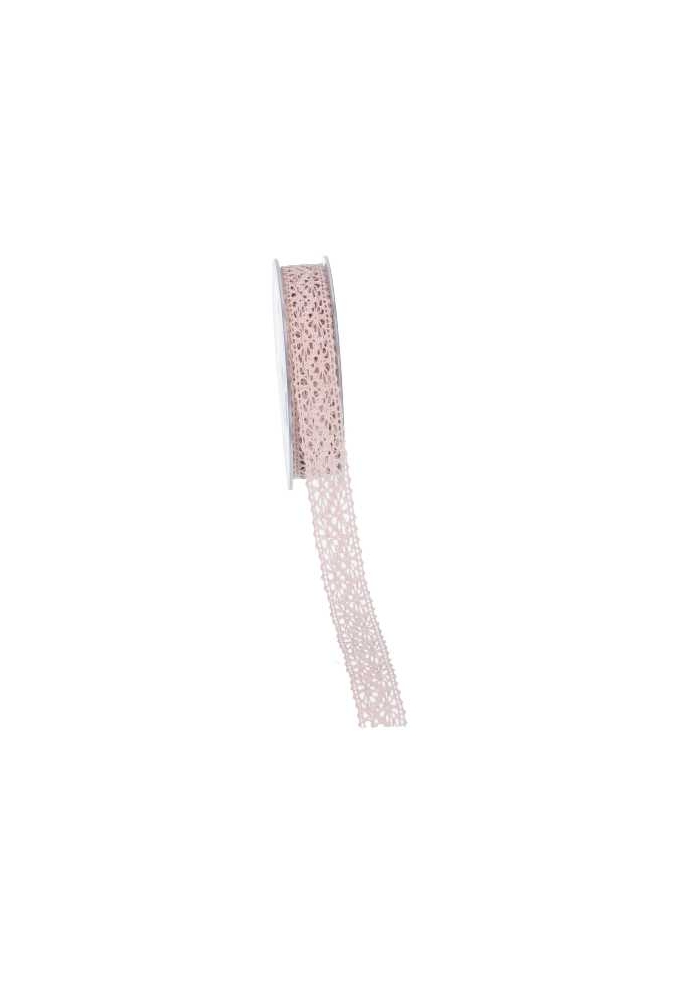 Luxe Kadolint Trendy Gehaakt Kant Oud Pink 22mm x 10 meter OP IS OP